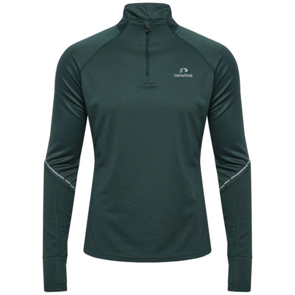 Newline Mens Power Logo Half Zip Track Top / Green Gables